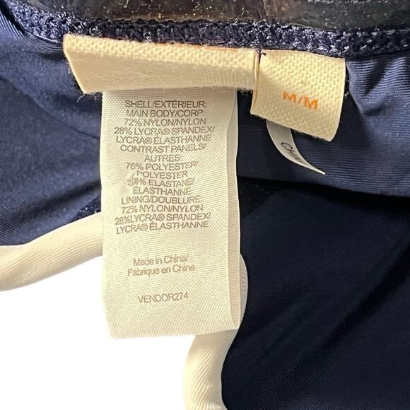 Tory Burch Women's Navy Blue White Padded Lipsi One-Piece Bathing Suit Size M - Picture 6 of 8